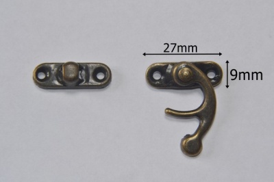 Medium Bronze Box Clasps (2) - prokraft